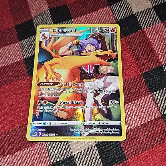 Nintendo | Accessories | Pokemon Charized Rare Full Art Hologram | Poshmark